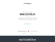 Tablet Screenshot of esystem.sk